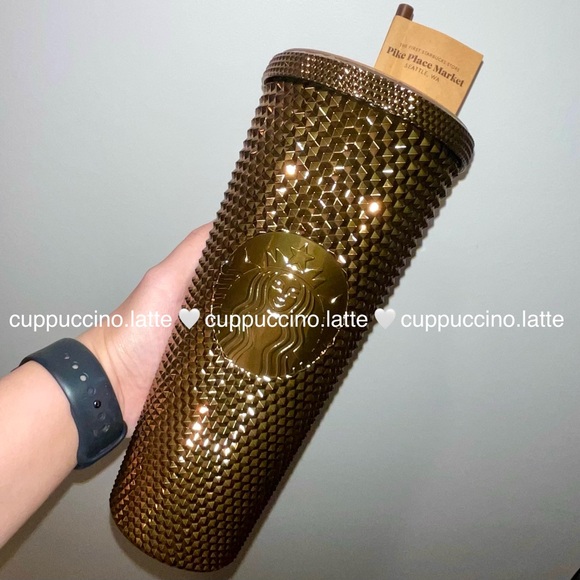 🤎NEW✨Starbucks Pike Place Market Bronze Mirror ‘Rachel’ Metallic Studded in Box - Picture 13 of 15